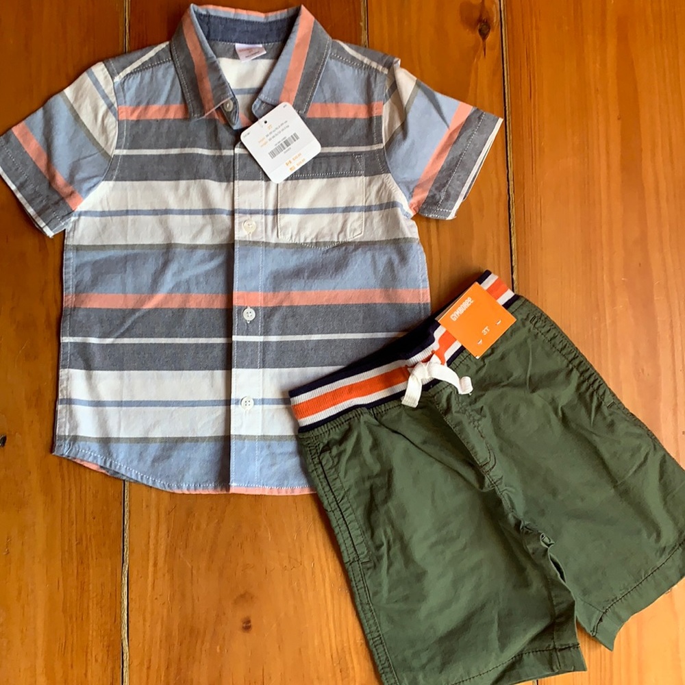 Gymboree Stripes Shirt and Shorts